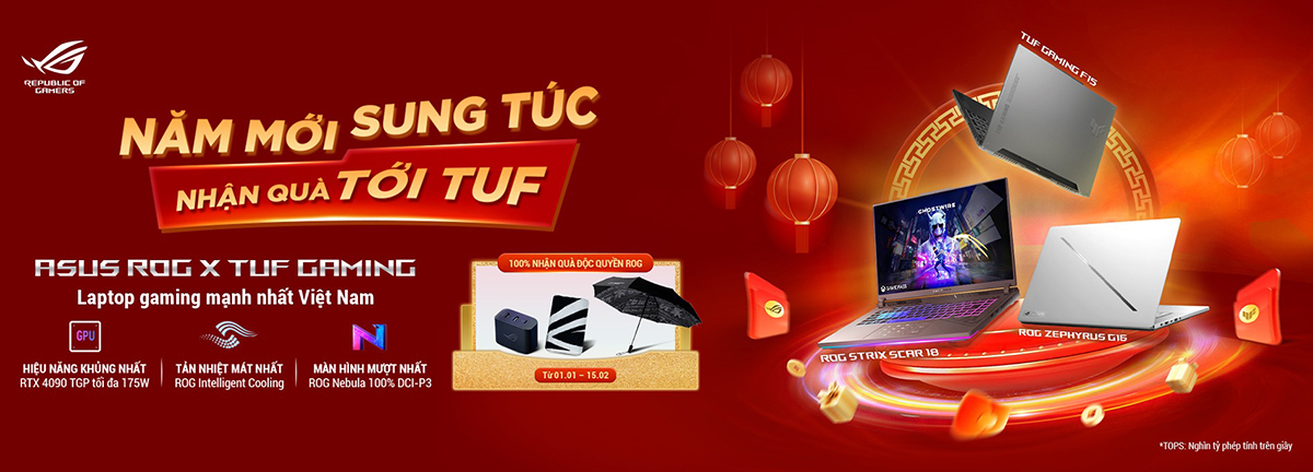 ASUS tung chương trình khuyến mãi hot chào năm mới 2025