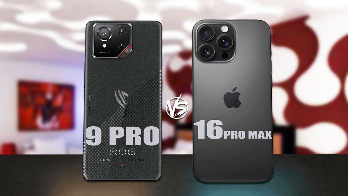 So sánh khả năng chơi game của iPhone 16 Pro Max và ROG Phone 9 Pro