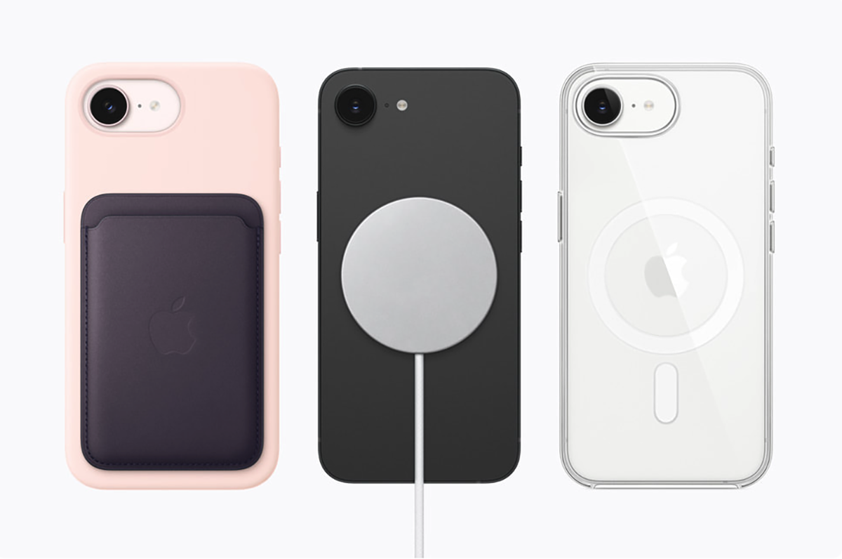 iPhone 17e tương thích tốt với các phụ kiện MagSafe. Ảnh: Apple.com