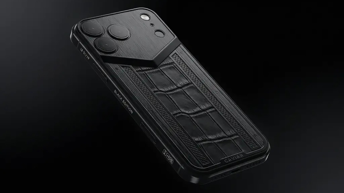 Caviar ra mắt phiên bản Black Edition của iPhone 17 Pro Max với titan, da cá sấu và các chi tiết mạ vàng, từ 263 triệu