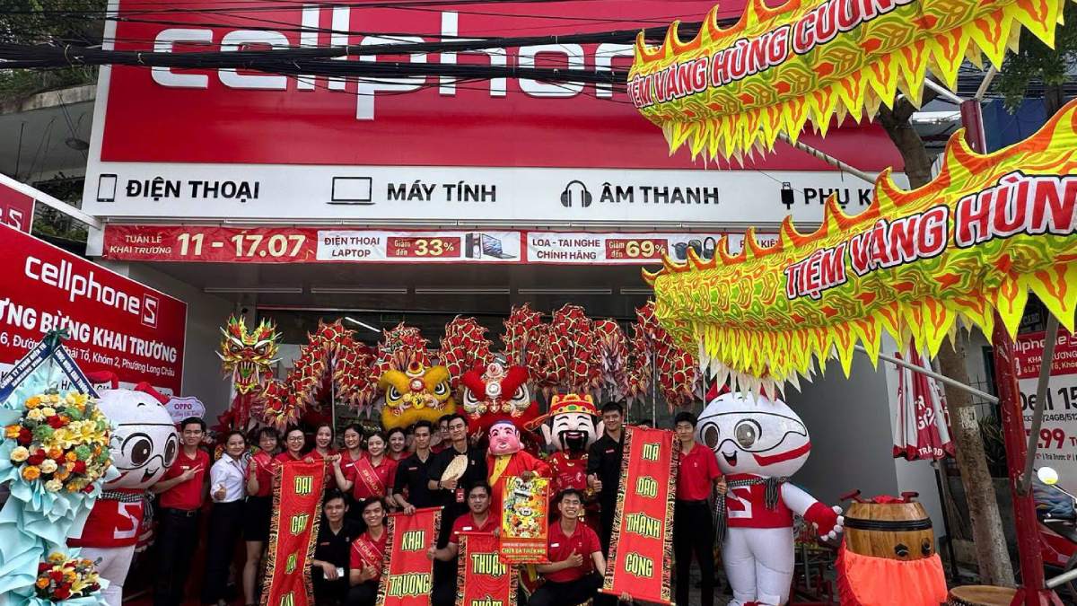 CellphoneS khai trương cửa hàng mới tại Vĩnh Long: Deal 1-0-2, nhiều quà tặng hấp dẫn!!!