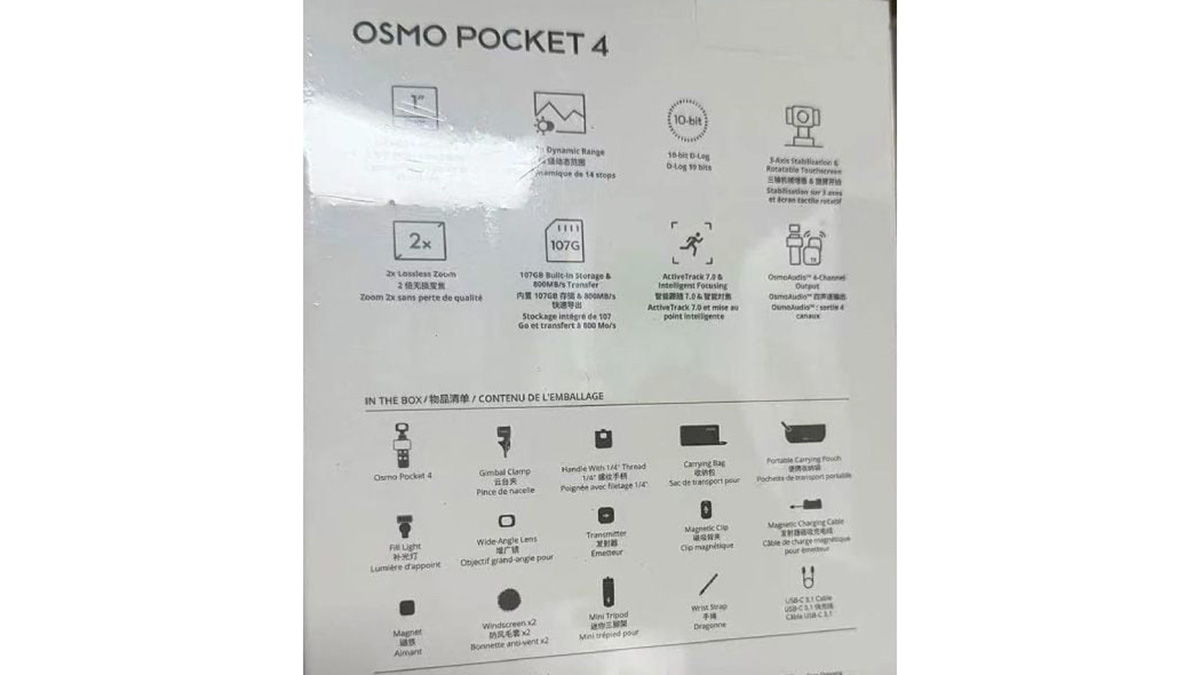 Ảnh hộp bán lẻ của phiên bản DJI Osmo Pocket 4 Creator Combo