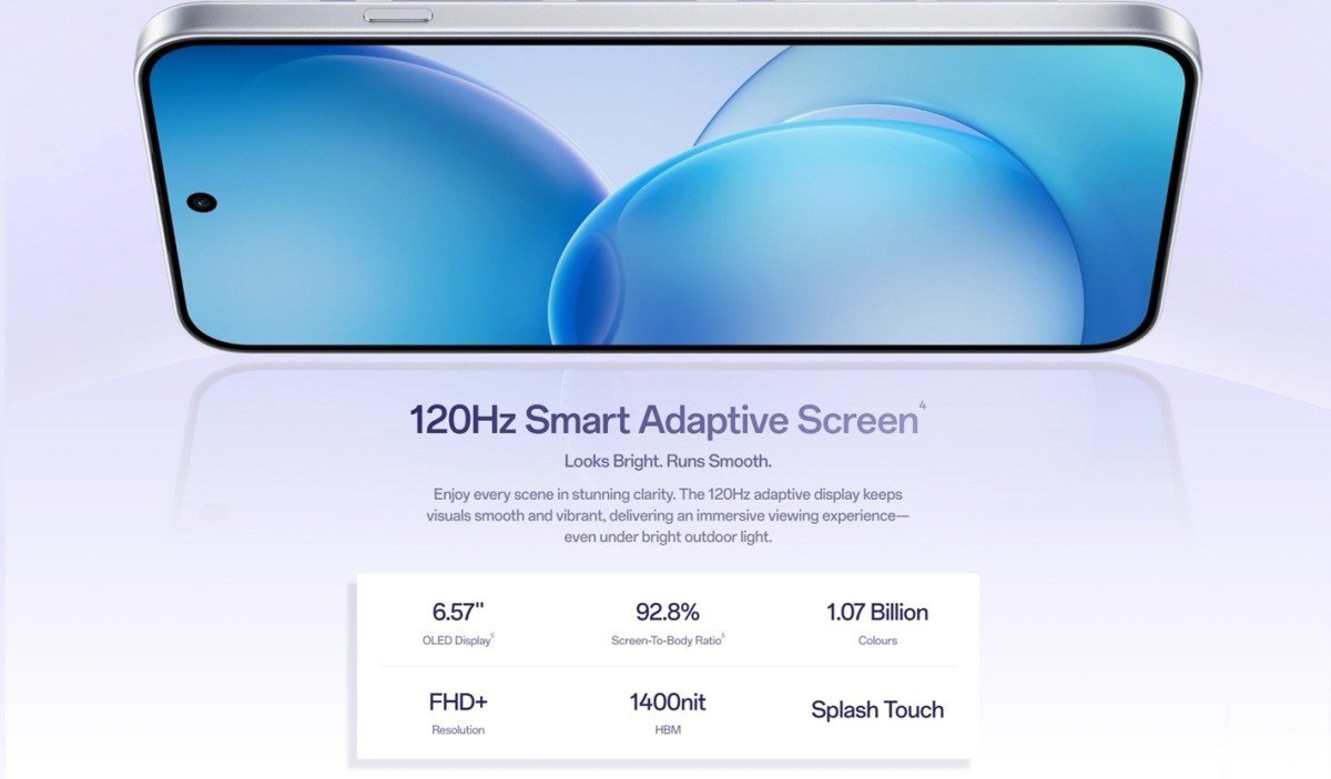 OPPO Reno16 FS sẽ mang đến chất lượng hiển thị tuyệt vời cho người dùng