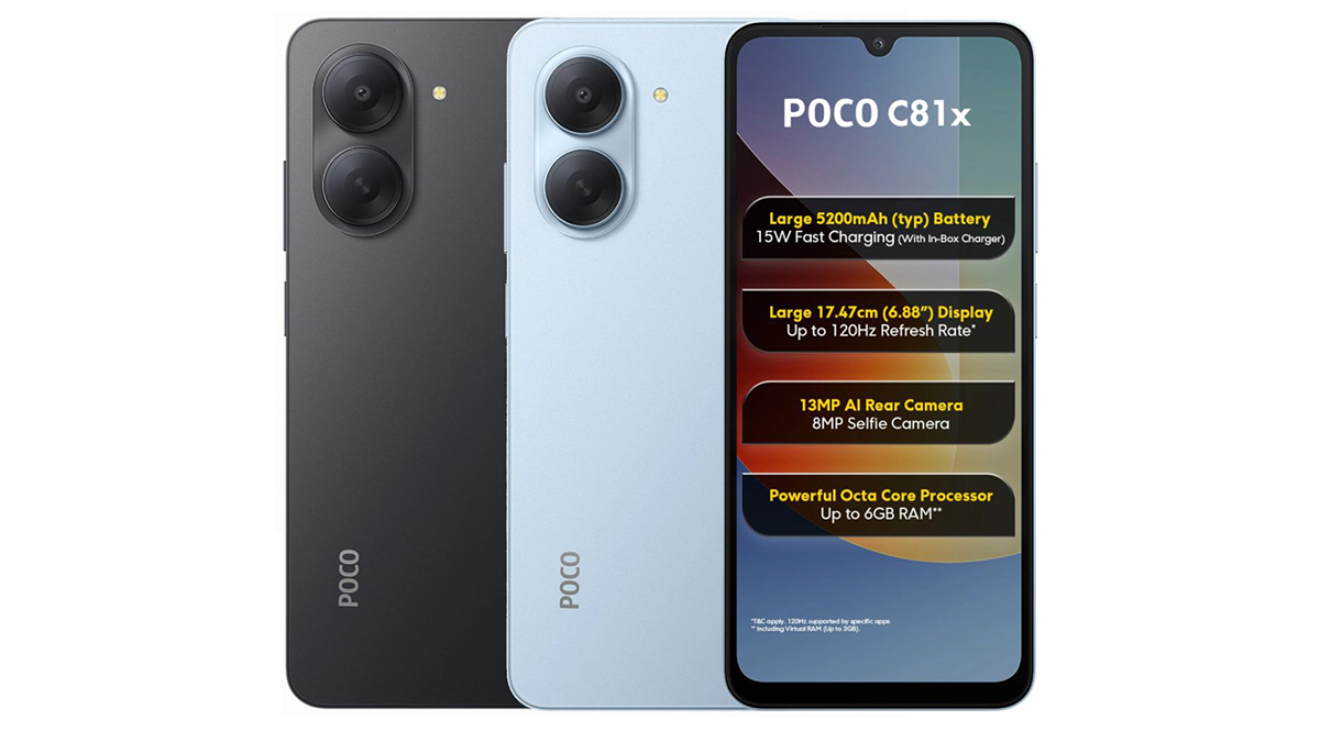 Thiết kế của POCO C81x