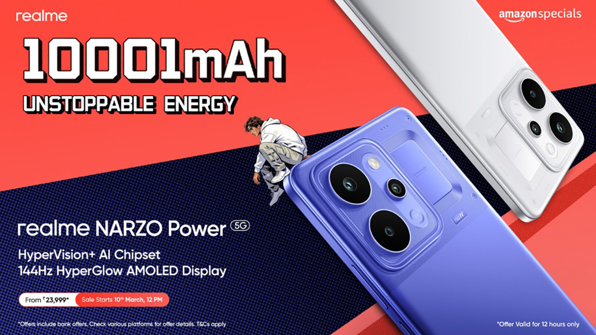 realme Narzo Power 5G ra mắt với dung lượng pin khủng