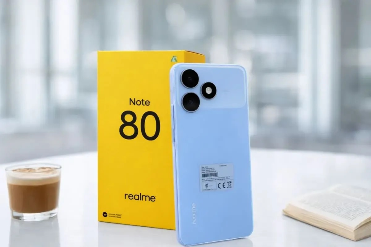 realme Note 80 có thiết kế bền bỉ