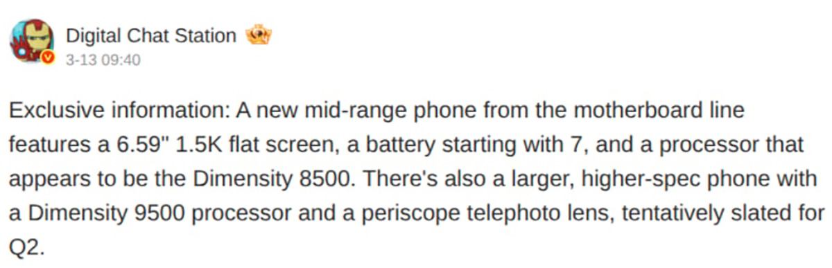 Leaker DCS chia sẻ thông tin hai điện thoại cận cao cấp mới mà Xiaomi đang phát triển