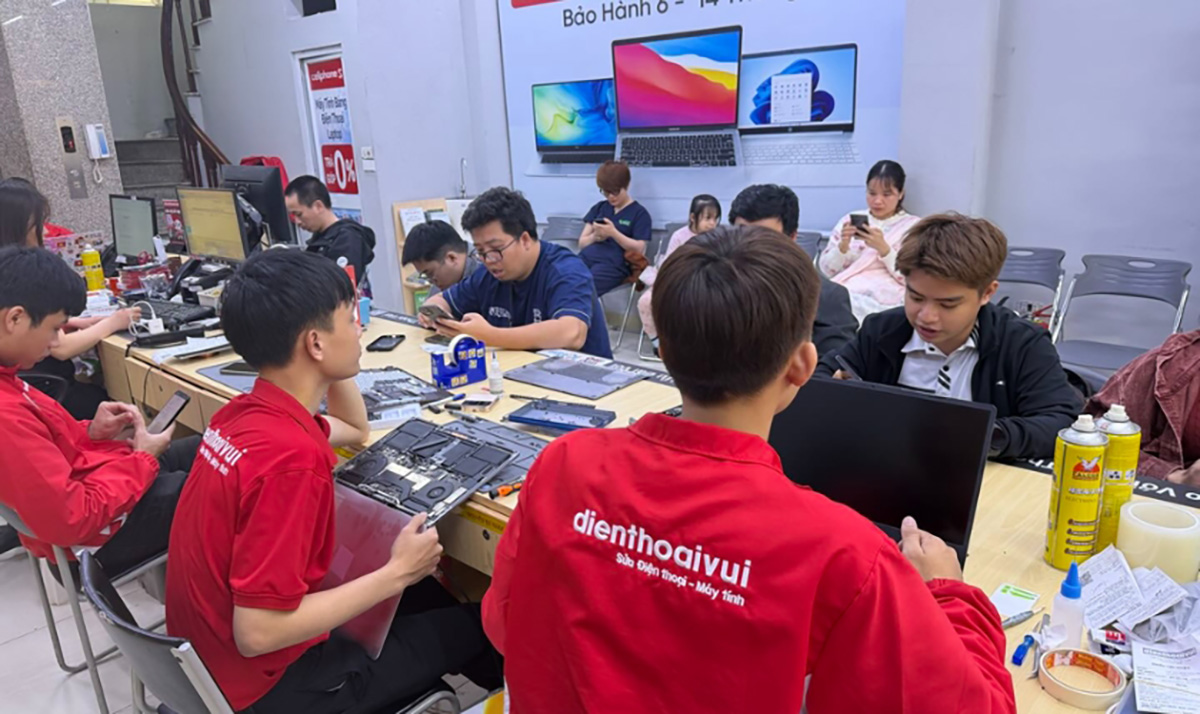 Chăm sóc laptop tại Điện Thoại Vui