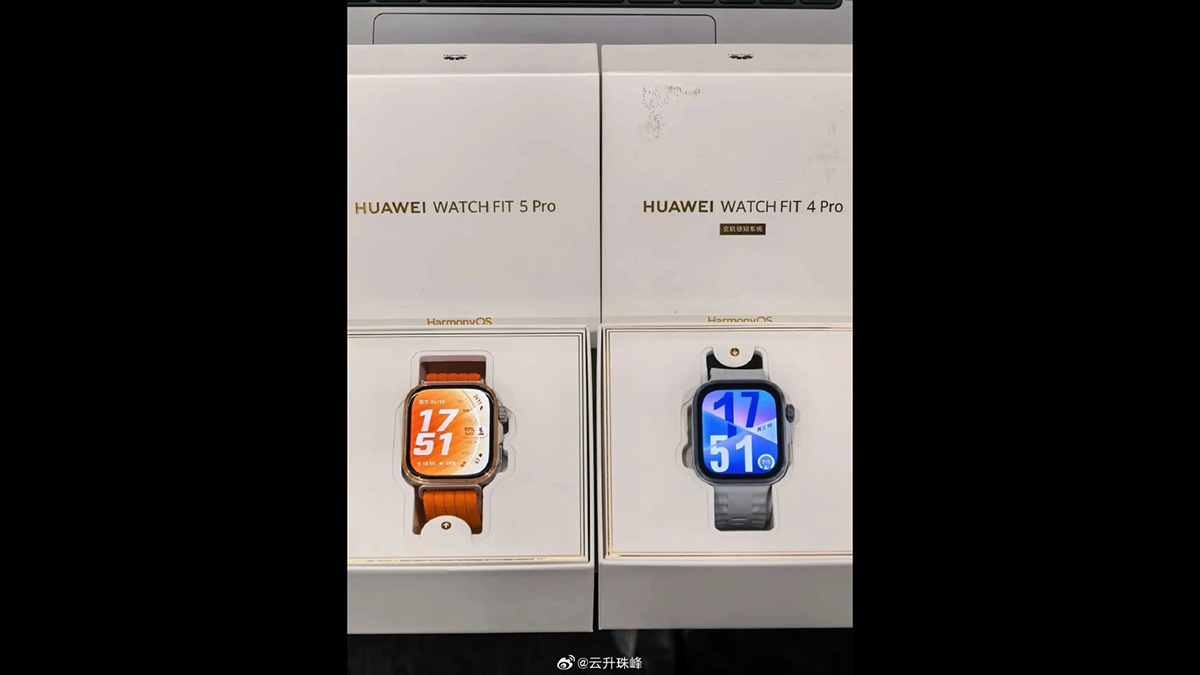 Huawei Watch Fit 5 Pro sẽ có màn hình lớn hơn, viền mỏng hơn so với Watch Fit 4 Pro