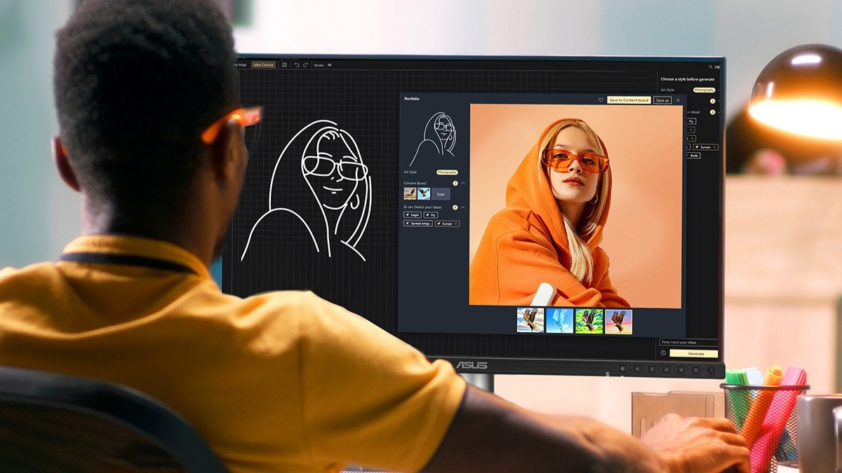 Màn hình có thể đáp ứng tốt các công việc sáng tạo, đồ họa của người dùng