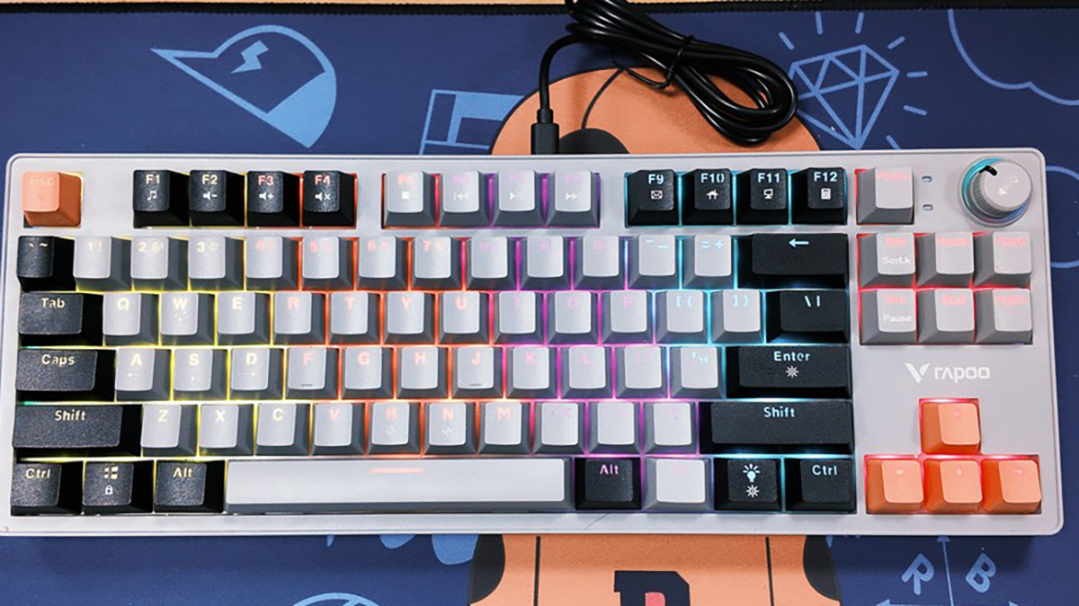 Bàn phím cơ Rapoo V501-87 cho trải nghiệm nhập liệu tuyệt vời