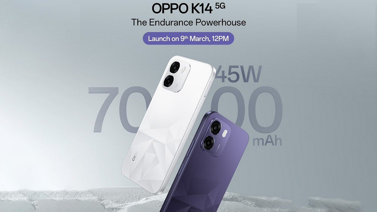 OPPO K14 lộ cấu hình: Pin 7000 mAh, màn hình 120Hz và kháng nước IP69