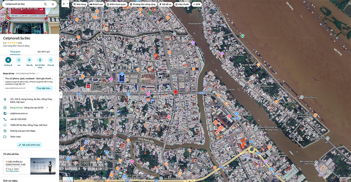 Địa chỉ cửa hàng CellphoneS mới tại Đồng Tháp