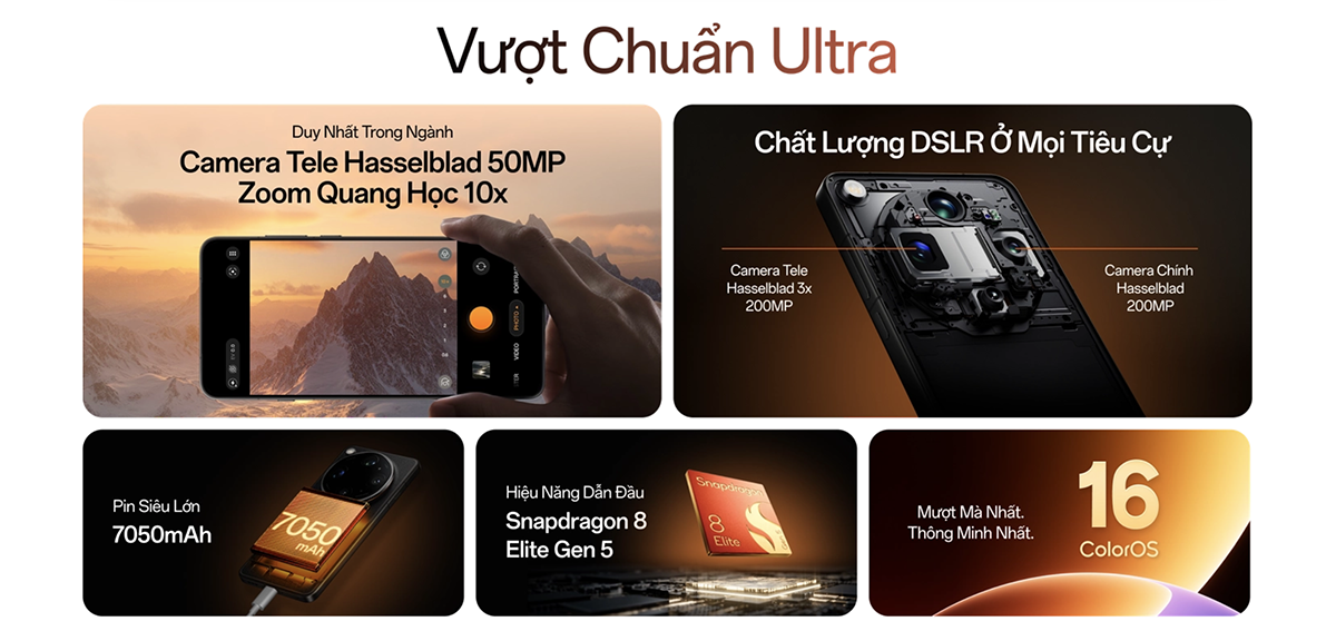 Các tính năng chính của OPPO Find X9 Ultra