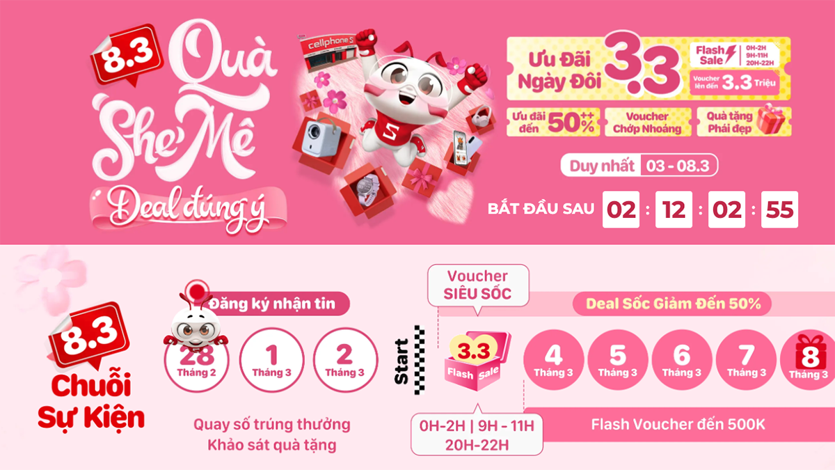 Đăng ký nhận tin sale 8/3 - Nhận ngay Apple Watch Series 11 tặng người thương