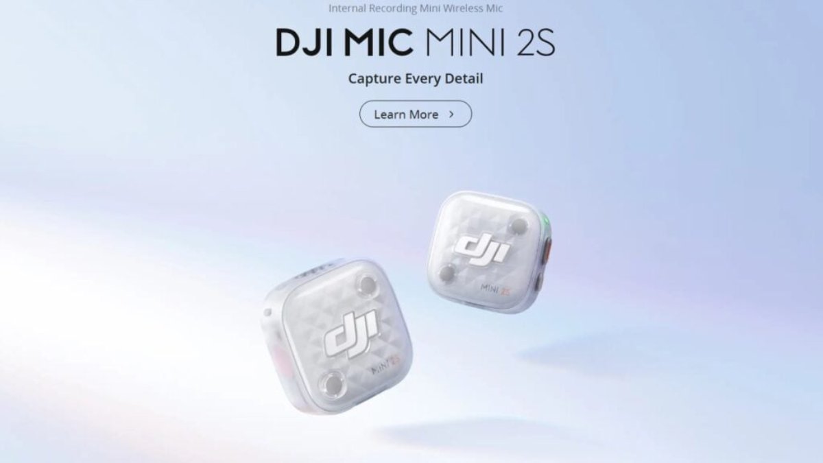 DJI Mic Mini 2S sẽ ra mắt vào ngày 2/7 với bộ nhớ trong 14.5GB, hỗ trợ ghi âm nội bộ 24-bit/32-bit.