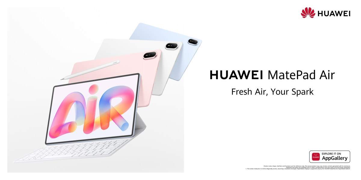 Huawei MatePad Air (2026) ra mắt với một vài cải tiến nhỏ