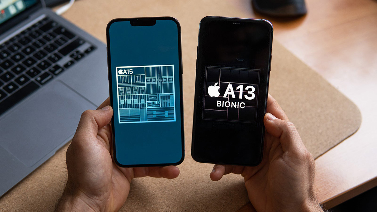 Chip Apple A15 cho sức mạnh vượt trộiSo sánh iPhone 11 Pro Max và 13 Pro Max về phần cứng