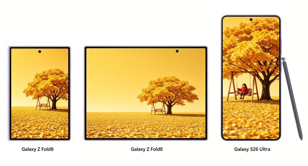 So sánh màn hình Galaxy Z Fold8 và Galaxy S26 Ultra