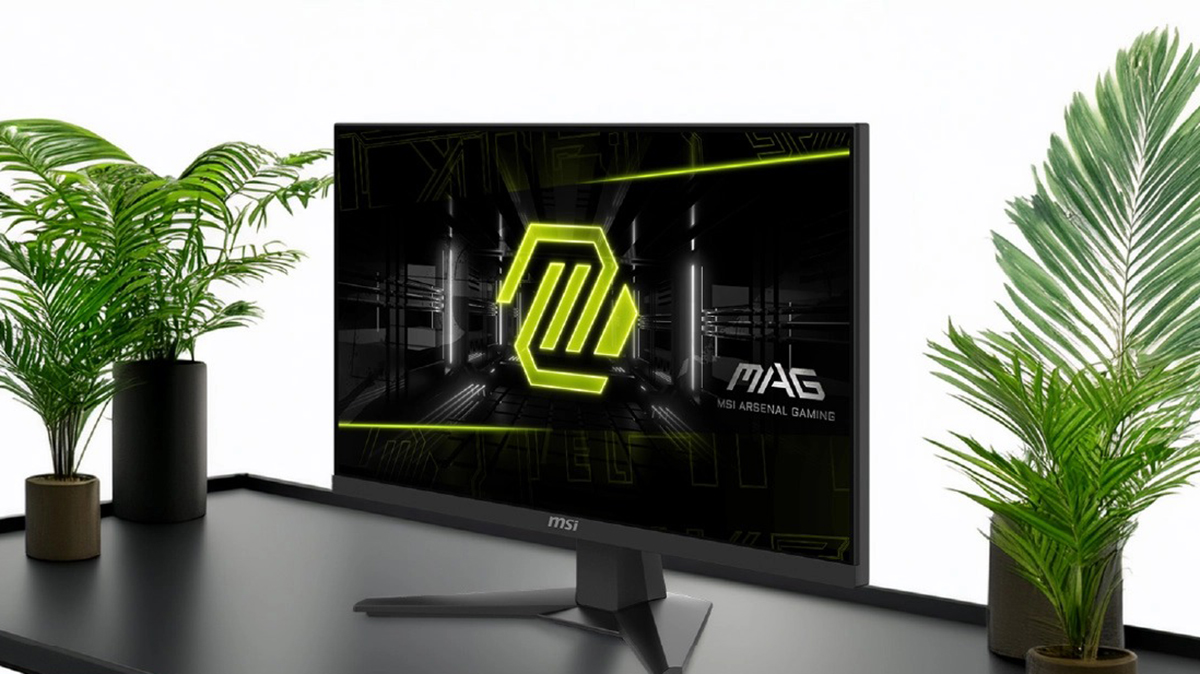 Màn hình Gaming MSI MAG 244F 24 inch có thiết kế tối giản, chất lượng hiển thị tốt