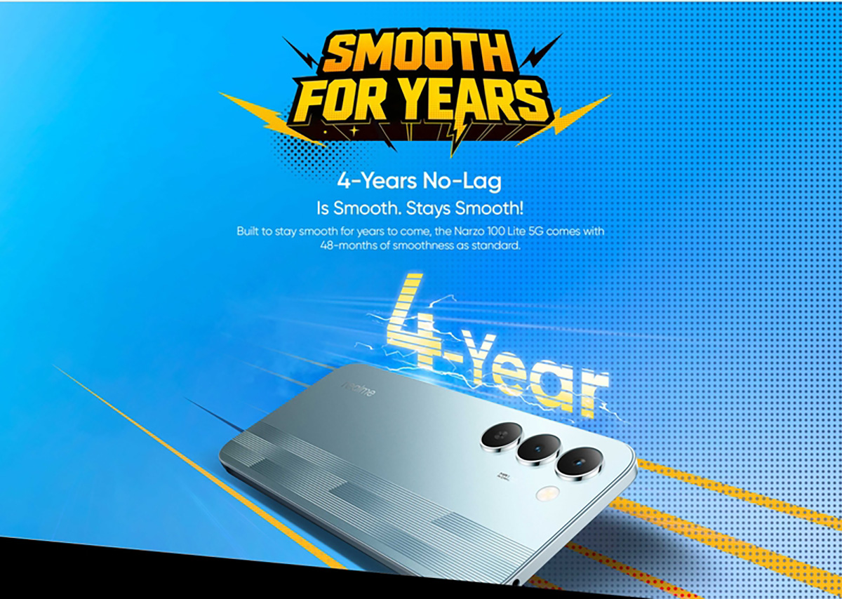 realme Narzo 100 Lite 5G cho hiệu năng mượt mà trong 4 năm