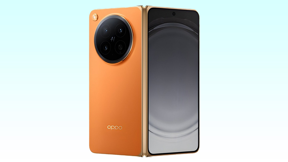 OPPO Find N6 lộ diện với màu cam cực lạ, 3 camera 200MP hợp tác Hasselblad