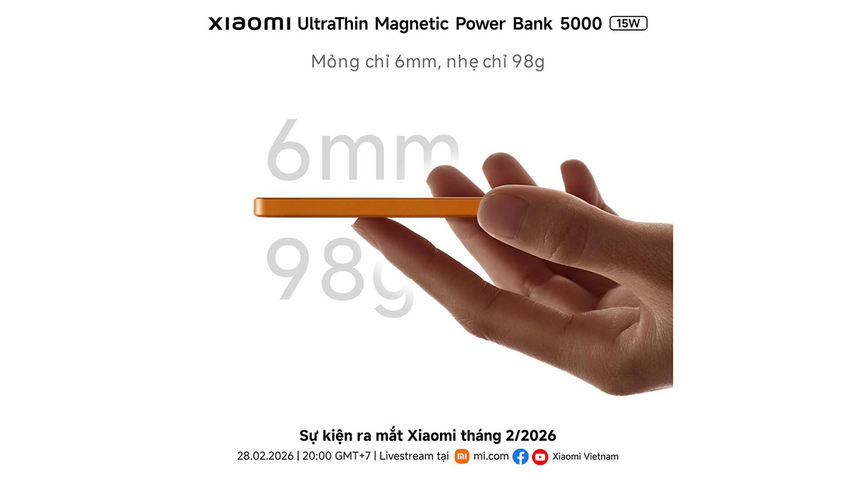 Pin dự phòng UltraThin Magnetic Power Bank sẽ ra mắt trên toàn cầu vào ngày 28/2