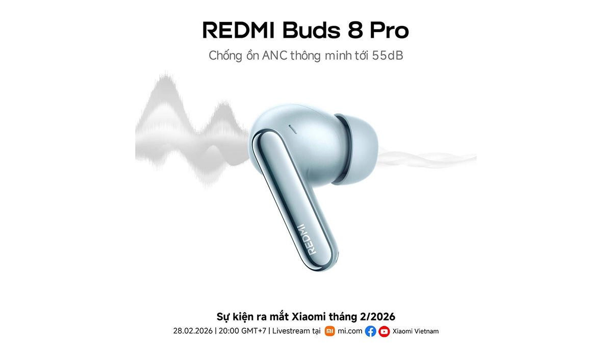 Redmi Buds 8 Pro cũng sẽ xuất hiện trong sự kiện ngày 28/2 của Xiaomi