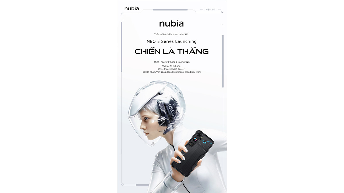 nuba Neo 5 5G Series sẽ ra mắt tại thị trường Việt Nam vào ngày 23/4