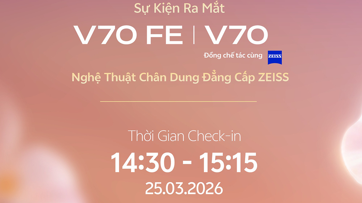 vivo sẽ ra mắt vivo V70 Series vào ngày 25/3