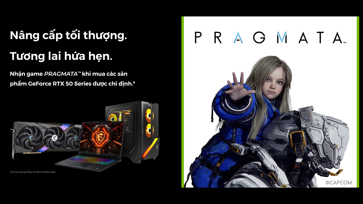 Tặng code game Pragmata khi mua laptop MSI RTX 50 Series tại CellphoneS