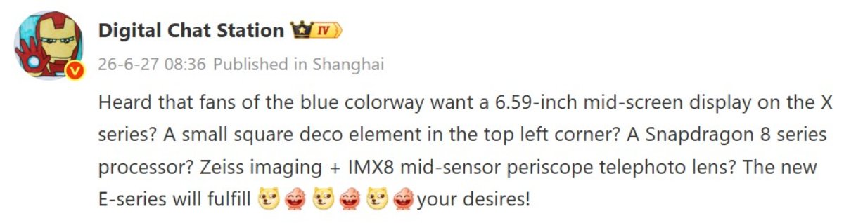 Cấu hình vivo X500e được tiết lộ trong rò rỉ mới