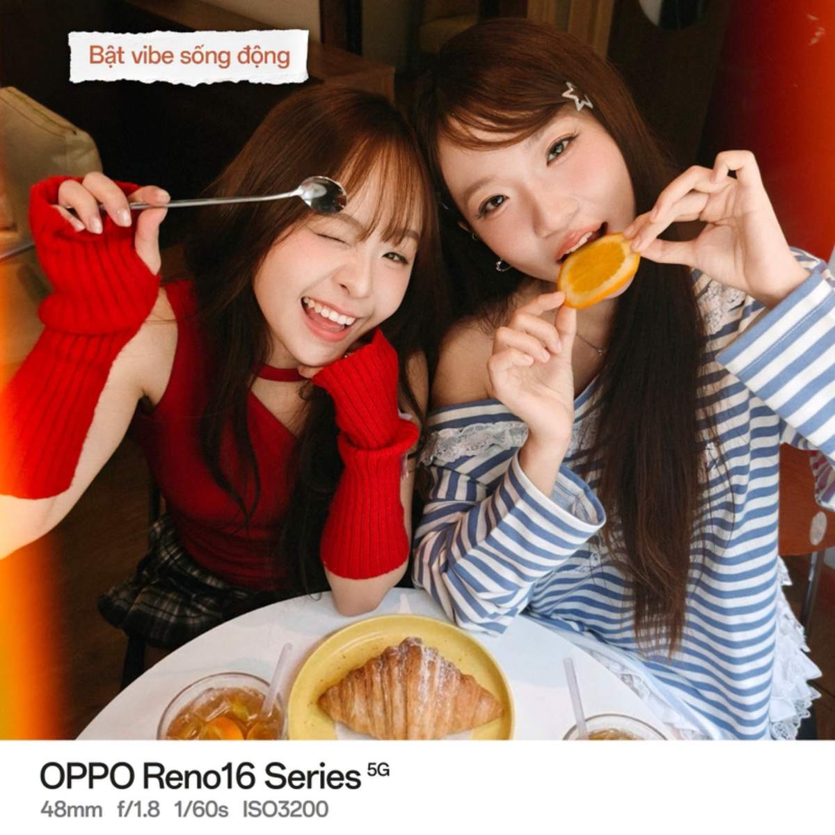 Reno16 F sở hữu camera selie 50MP cho góc chụp siêu rộng