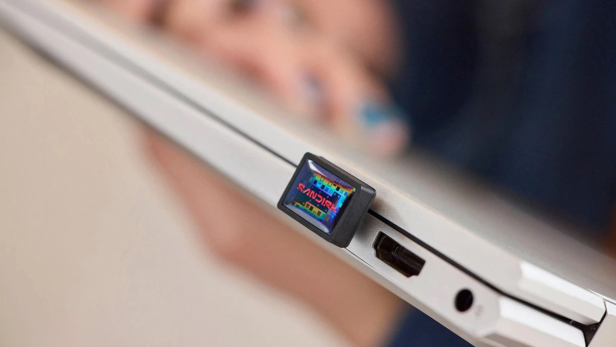 USB 3.2 SanDisk Extreme Fit USB-C CZ530 128GB có thiết kế nhỏ gọn