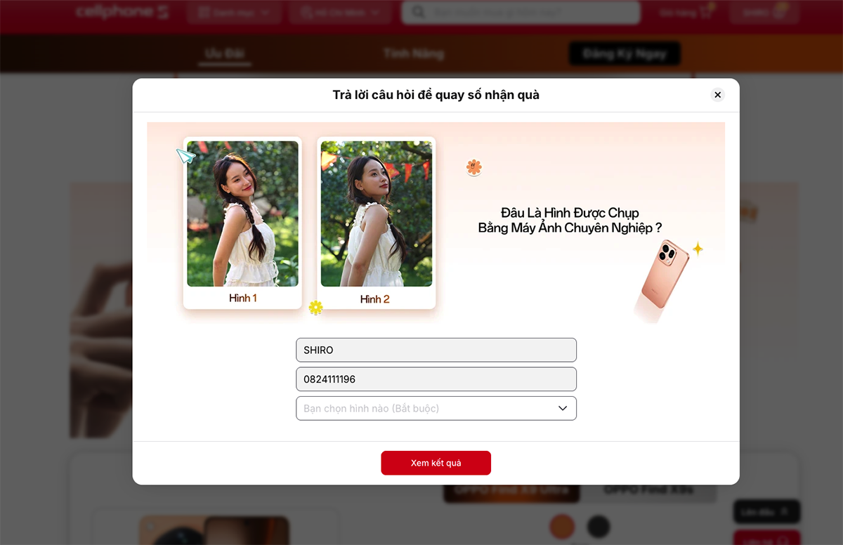 Cách thức chơi game mới tại CellphoneS khá đơn giản