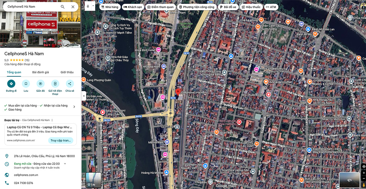 Cửa hàng CellphoneS mới tại Hà Nam