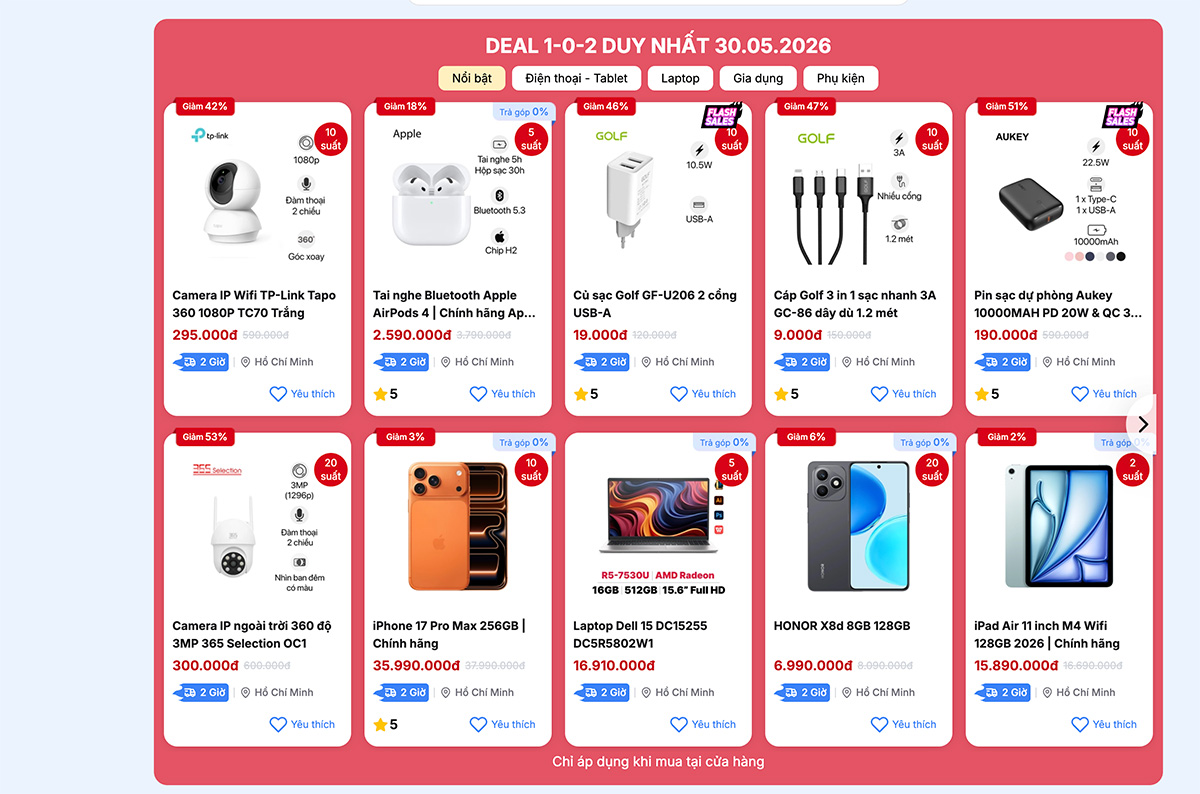 Nhiều deal hot được tung ra nhân dịp CellphoneS khai trương cửa hàng mới