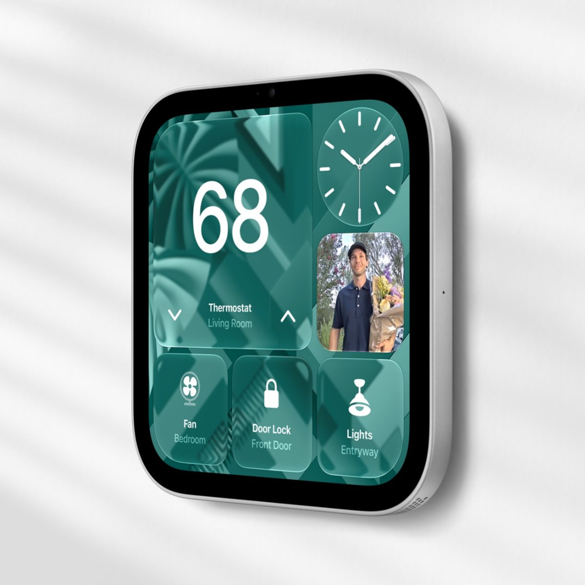Chế độ gắn tường của Apple HomeView. Ảnh: Apple.com