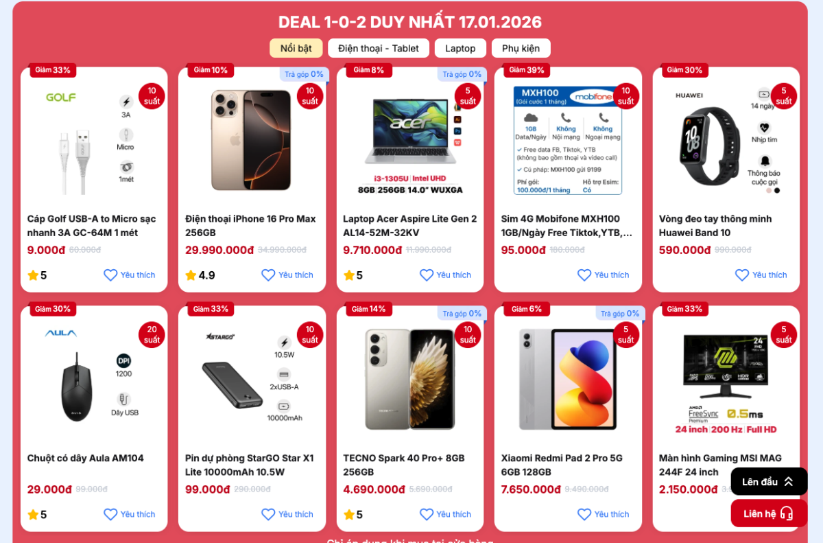 Ưu đãi nhân dịp CellphoneS khai trương cửa hàng mới