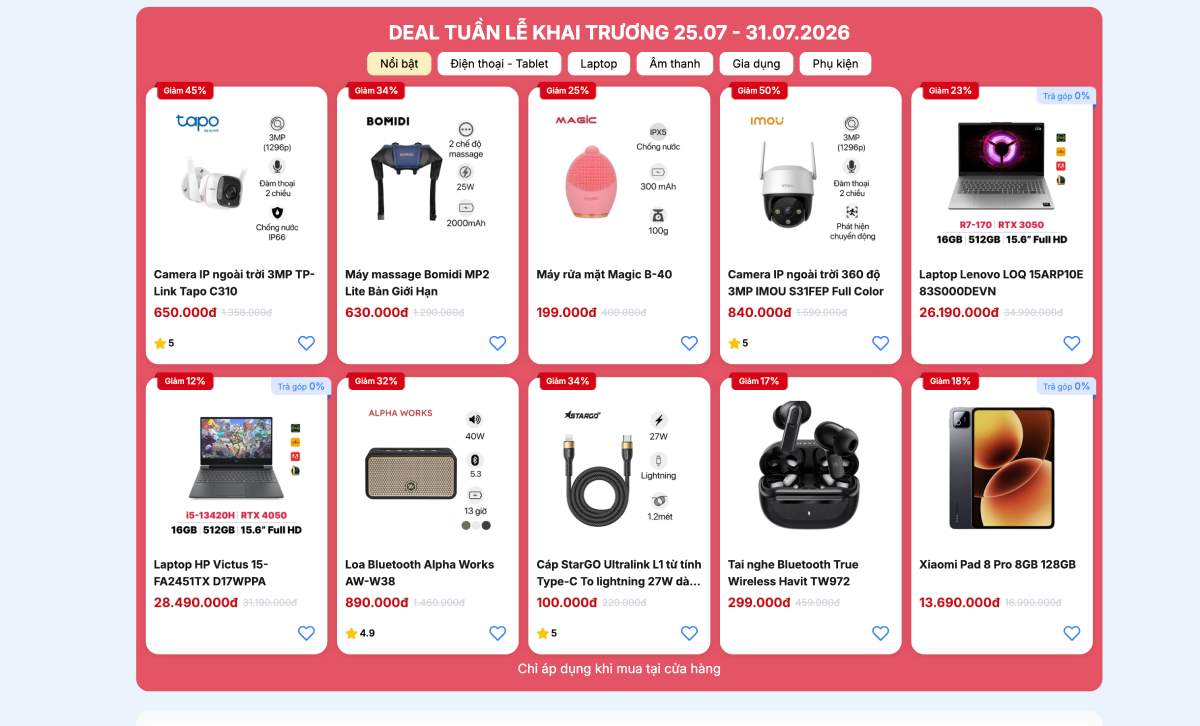 Nhiều deal hot được tung ra nhân dịp CellphoneS khai trương cửa hàng mới