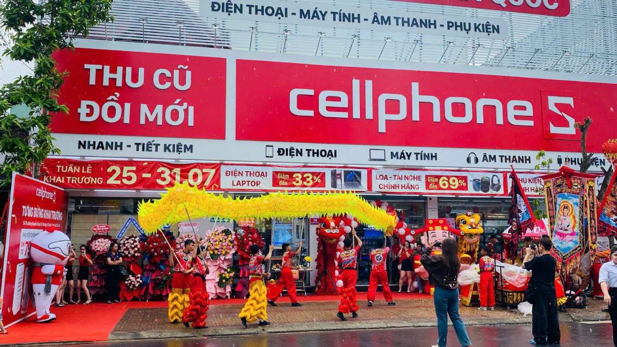 CellphoneS khai trương cửa hàng mới tại Phường Vị Thanh, Cần Thơ: Săn deal khủng, nhận ưu đãi cực hời
