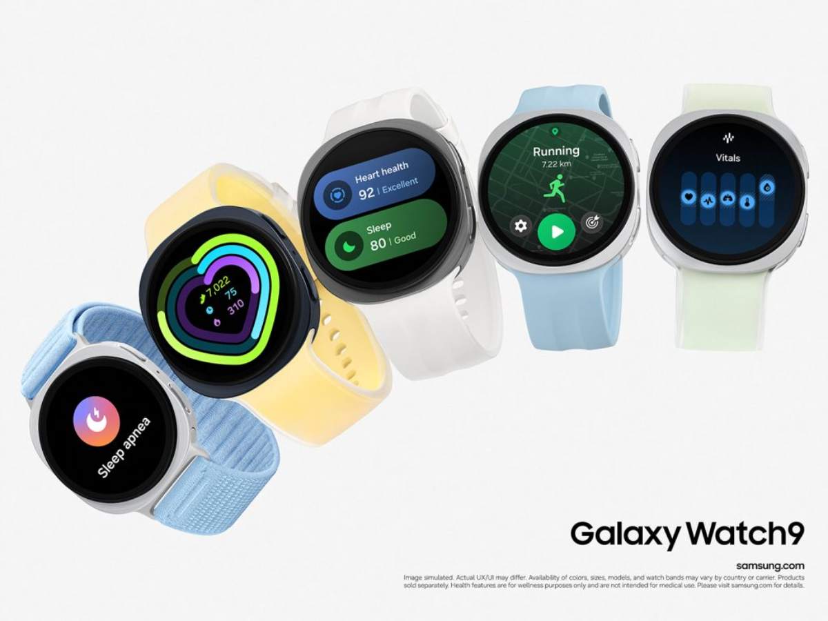 Samsung Galaxy Watch9 được trang bị khung viền làm bằng hộp kim nhôm, được làm trơn, phẳng