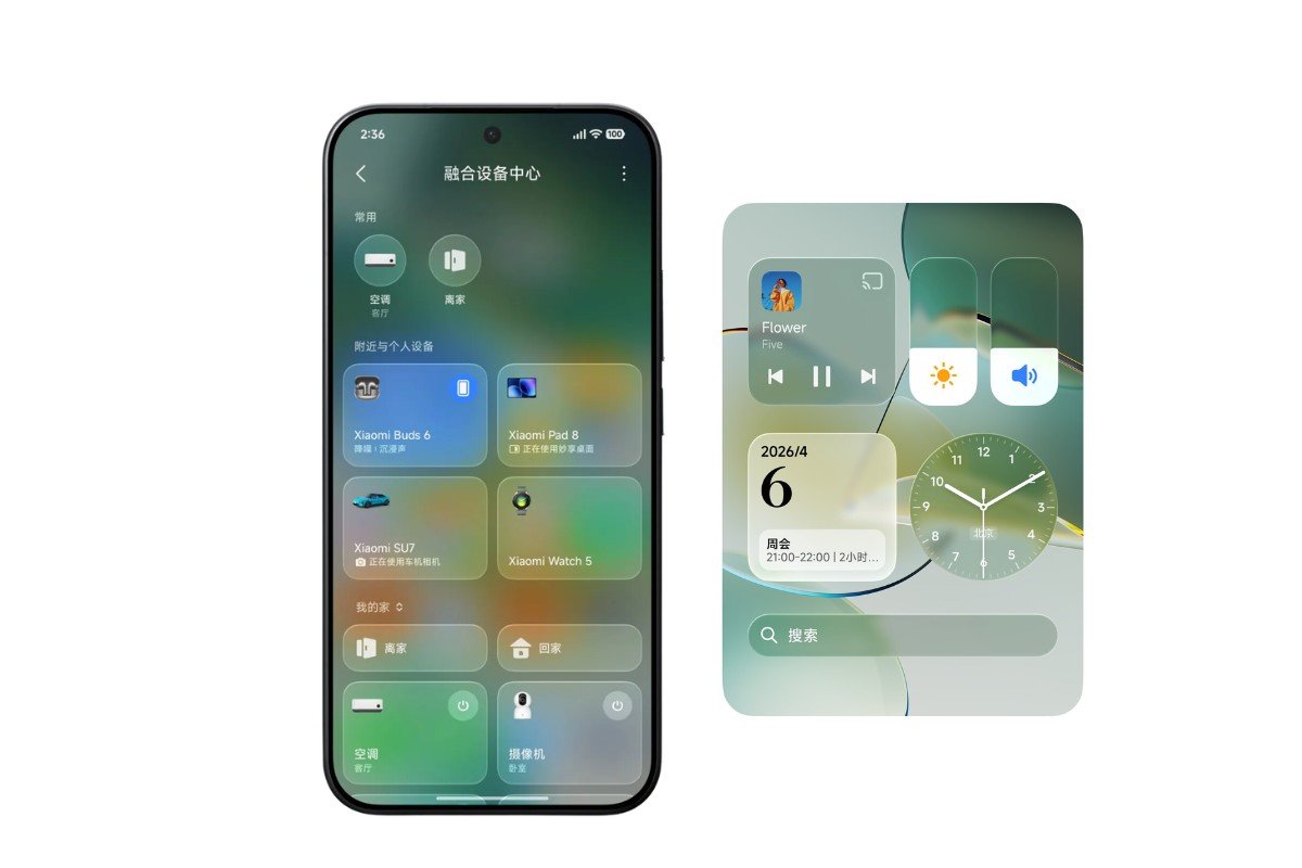 HyperOS 4 sẽ đi kèm giao diện kính mờ ấn tượng
