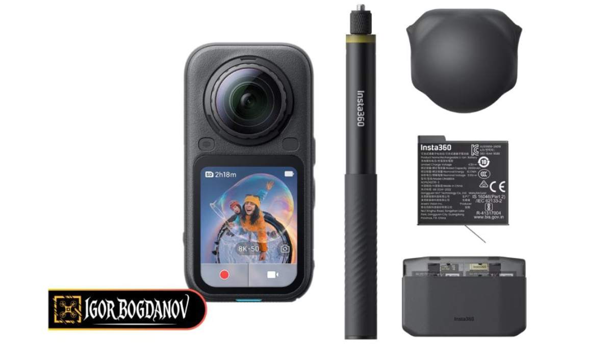 Chi tiết các trang bị đi kèm trong bộ combo của Insta360 X6