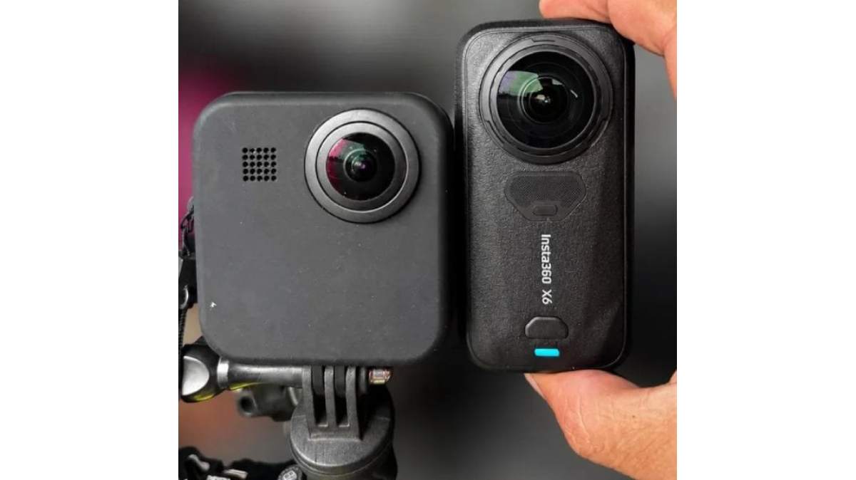 Hình ảnh rò rỉ thực tế của Insta360 X6 so dáng cùng đối thủ GoPro