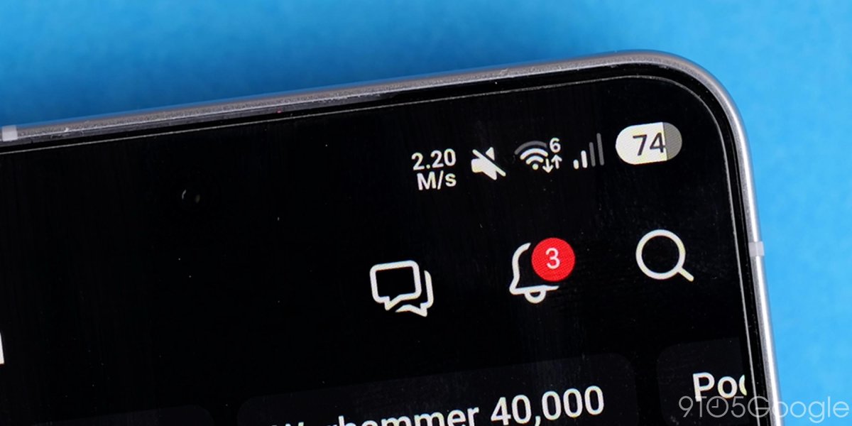 Các thay đổi với thanh trạng thái trong One UI 9