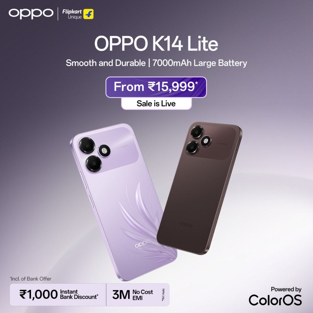 OPPO K14 Lite 4G có giá phải chăng