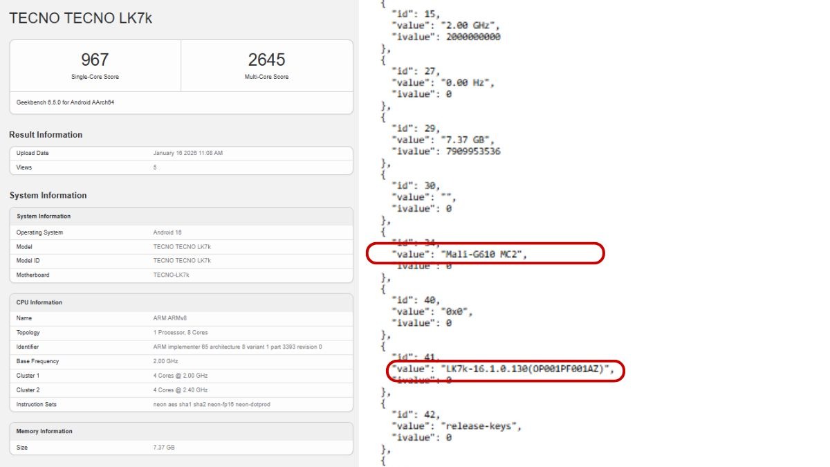 Điện thoại được thử nghiệm trên Geekbench với hiệu suất ấn tượng