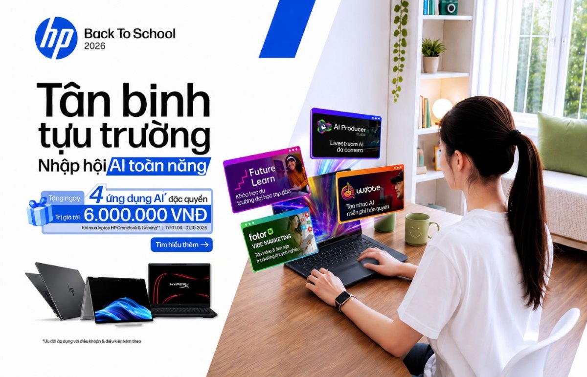 Bộ quà tặng 4 ứng dụng AI đặc quyền của HP