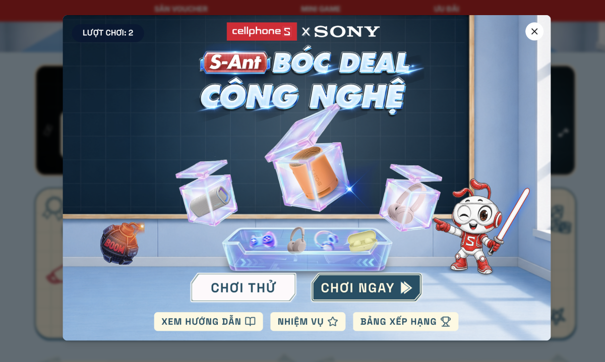 Cách chơi Mini game khá đơn giản
